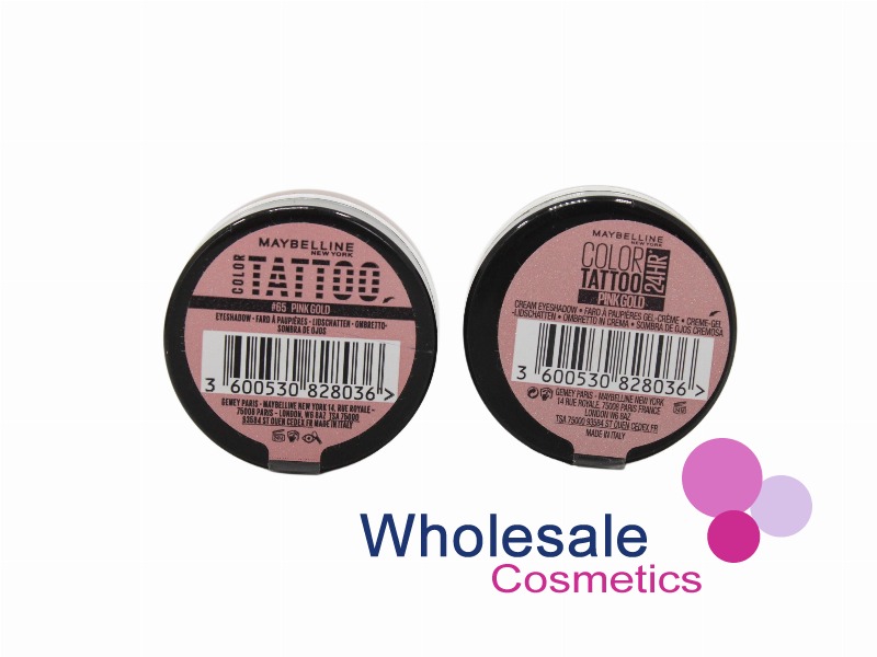 8 x Maybelline 24HR Color Tattoo Eyeshadow - 65 PINK GOLD